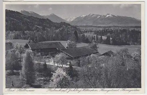 (36247) AK Bad Heilbrunn, Rabenkopf, Jochberg, Wetterstein u.a., 1933