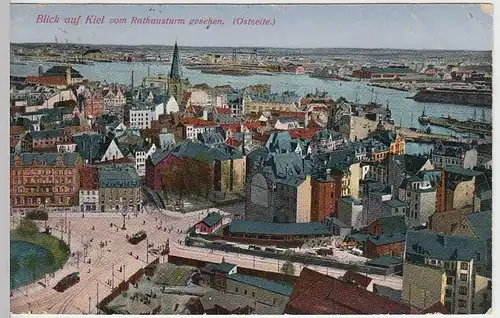 (36223) AK Kiel, Blick vom Rathausturm, 1913
