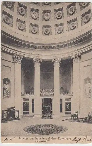 (36117) AK Rotenberg (Stuttgart), Kapelle, Inneres, 1906