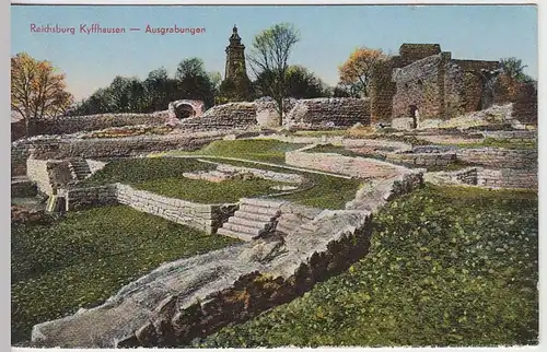 (36083) AK Reichsburg Kyffhausen, Ausgrabungen 1930er