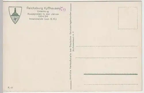 (36083) AK Reichsburg Kyffhausen, Ausgrabungen 1930er