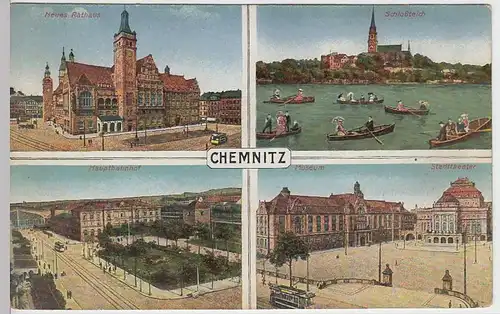 (36069) AK Chemnitz, Mehrbildkarte, vor 1945