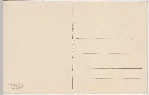 (36045) AK Burg Lauenstein (Frankenwald), Portal, Säulengang, vor 1945