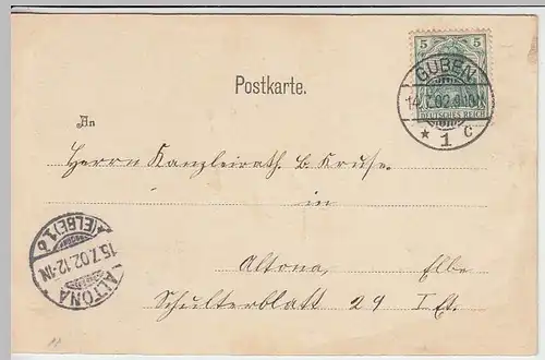 (35904) AK Guben, vom Neissedamm aus, 1902