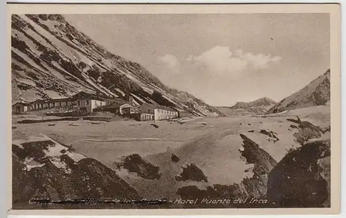(35881) AK Puente del Inca, Hotel, vor 1945