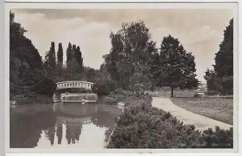 (35875) Foto AK Frankfurt-Höchst, Stadtpark, 1936