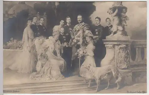 (35730) Foto AK Gemälde v. Ferdinand Keller: Kaiserliche Familie 1906