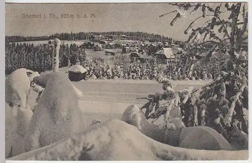 (35644) AK Oberhof, Totale im Winter, 1914