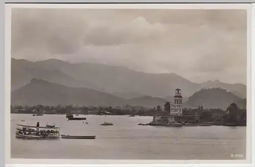 (35636) Foto AK Santos, Itapuna, Leuchtturm, vor 1945