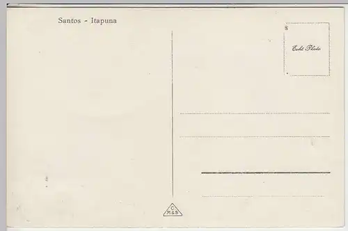 (35636) Foto AK Santos, Itapuna, Leuchtturm, vor 1945