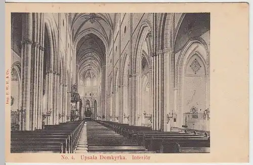 (35635) AK Uppsala, Domkirche, Inneres, vor 1905