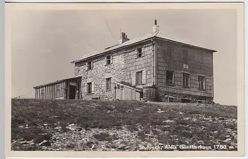 (35560) Foto AK Stuhleck, Alois Güntherhaus, vor 1945