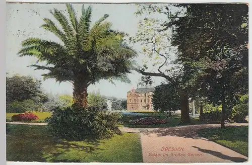 (35550) AK Dresdeen, Palais im Großen Garten, 1921