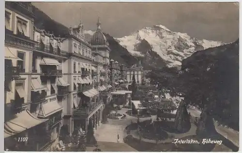 (35485) Foto AK Interlaken, Höheweg, 1925
