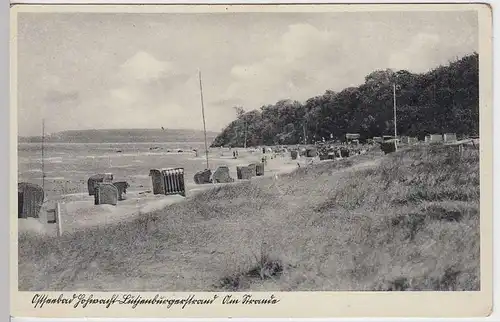 (35421) AK Ostseebad Hohwacht-Lütjenburg, am Strand, vor 1945