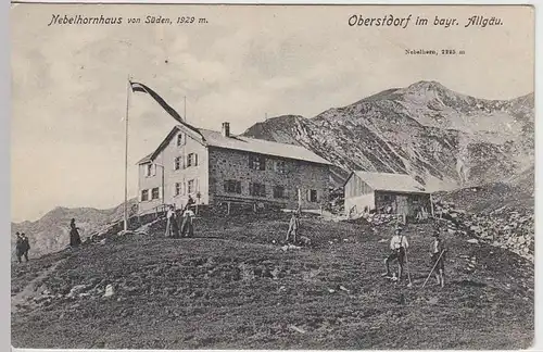 (35324) AK Oberstdorf, Nebelhornhaus, 1908