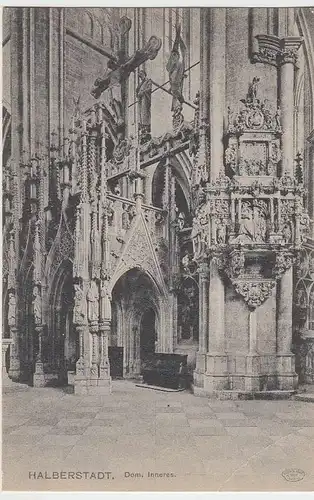 (35210) AK Halberstadt, Dom, Inneres, vor 1945