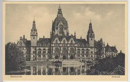 (35204) AK Hannover, Rathaus, vor 1945