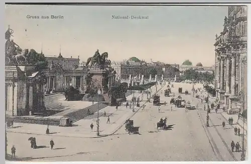 (30481) AK Gruss aus Berlin, Nationaldenkmal, vor 1945