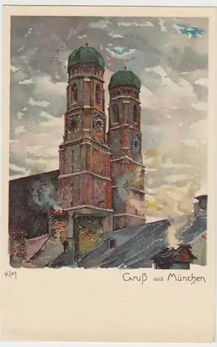 (30464) Künstler AK Kley: München, Frauenkirche, vor 1945