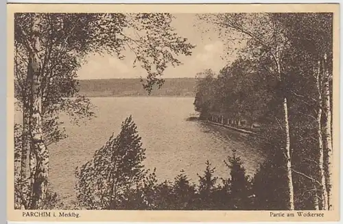 (30426) AK Parchim, Partie am Wockersee, vor 1945