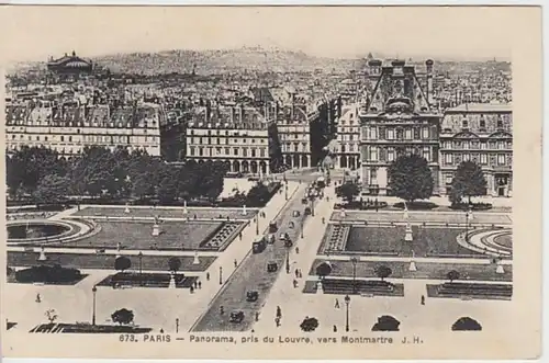 (30383) AK Paris, Panorama, Blick vom Louvre zum Montmartre, 1940