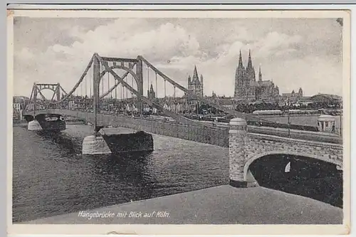 (30165) AK Köln, Hängebrücke, 1932