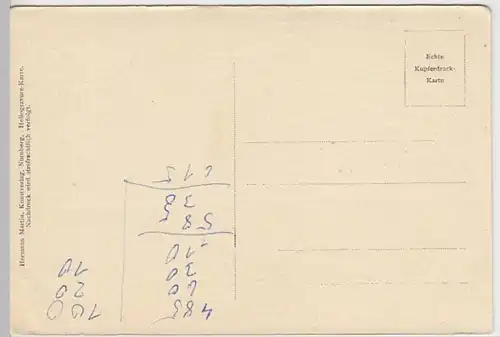 (30095) AK Gemälde Prof. Wanderer, Nürnberger Meister, vor 1945