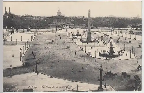 (30056) AK Paris, Place de la Concorde, 1909