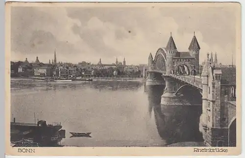 (30037) AK Bonn, Rheinbrücke, vor 1945