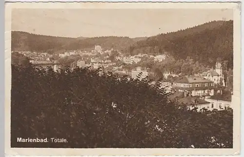 (30031) AK Marienbad, Marianske Lazne, Totale, Feldpost 1914 - 18