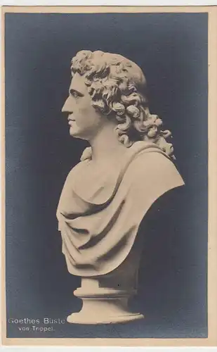 (35175) Foto AK Goethe, Büste von Trippel, vor 1945