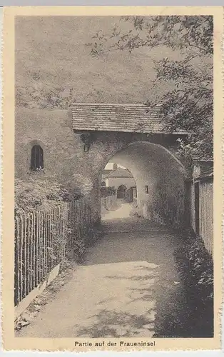(35108) AK Partie a.d. Fraueninsel, Tor, Feldpost 1915