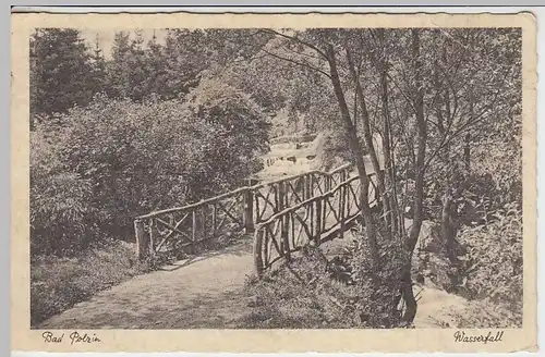 (35102) AK Bad Polzin, Polczyn-Zdrój, Wasserfall, 1938