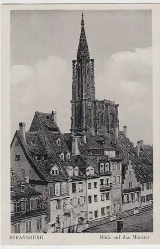 (35088) AK Straßburg, Strasbourg, Blick a.d. Münster, vor 1945