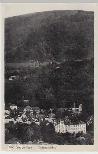 (35077) Foto AK Neckargemünd, Schloss Brugghalden 1942