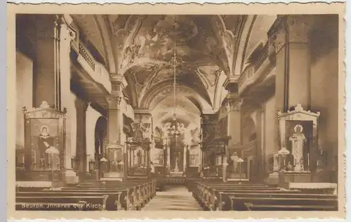 (35007) Foto AK Beuron, Kirche, Inneres, vor 1945