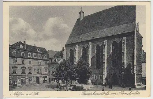 (34881) AK Meißen, Franziskanerkirche am Heinrichsplatz, vor 1945