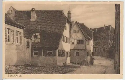 (34767) AK Rothenburg o.d.Tauber, Burggasse, vor 1945