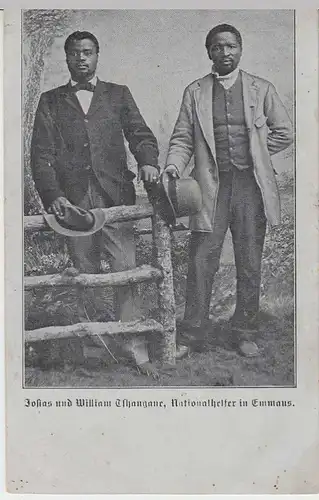 (34659) AK Nationalhelfer in Emmaus, Jocias u. William, vor 1905