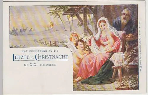 (34588) Künstler AK Plockhorst: Geburt Jesu, vor 1905
