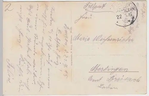 (34570) AK Beuron, Totale, Feldpost 1915