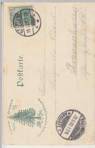 (34571) AK Gruss aus dem Harz, Parthie am Ilsenstein, 1902