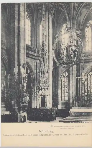 (34555) AK Nürnberg, St.Lorenzkirche, Sakramentshäuschen, vor 1905