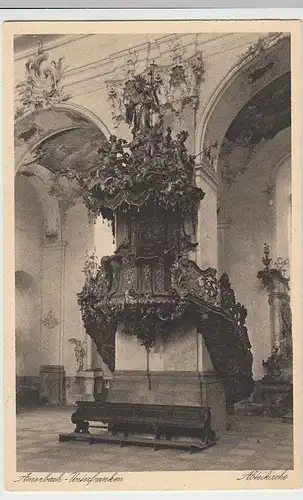 (34486) AK Amorbach, Abteikirche, Kanzel, vor 1945