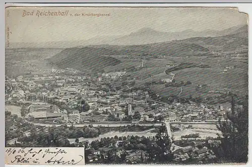 (34469) AK Bad Reichenhall, Panorama v.d. Kirchbergkanzel, 1906