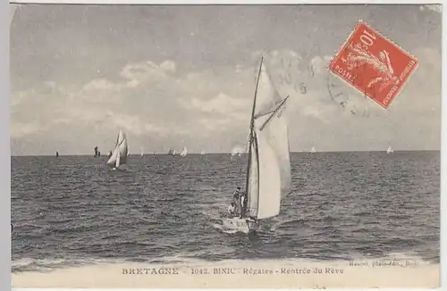 (34422) AK Bretagne, Segelregatta, 1915