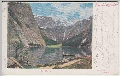 (34391) AK Berchtesgaden, Obersee, vor 1905