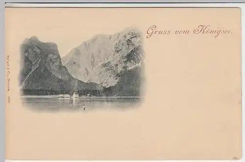 (34375) AK Gruss vom Königssee, vor 1905