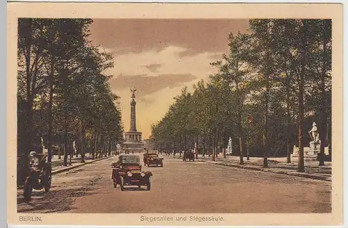 (34365) AK Berlin, Siegesallee m. Siegessäule, vor 1939